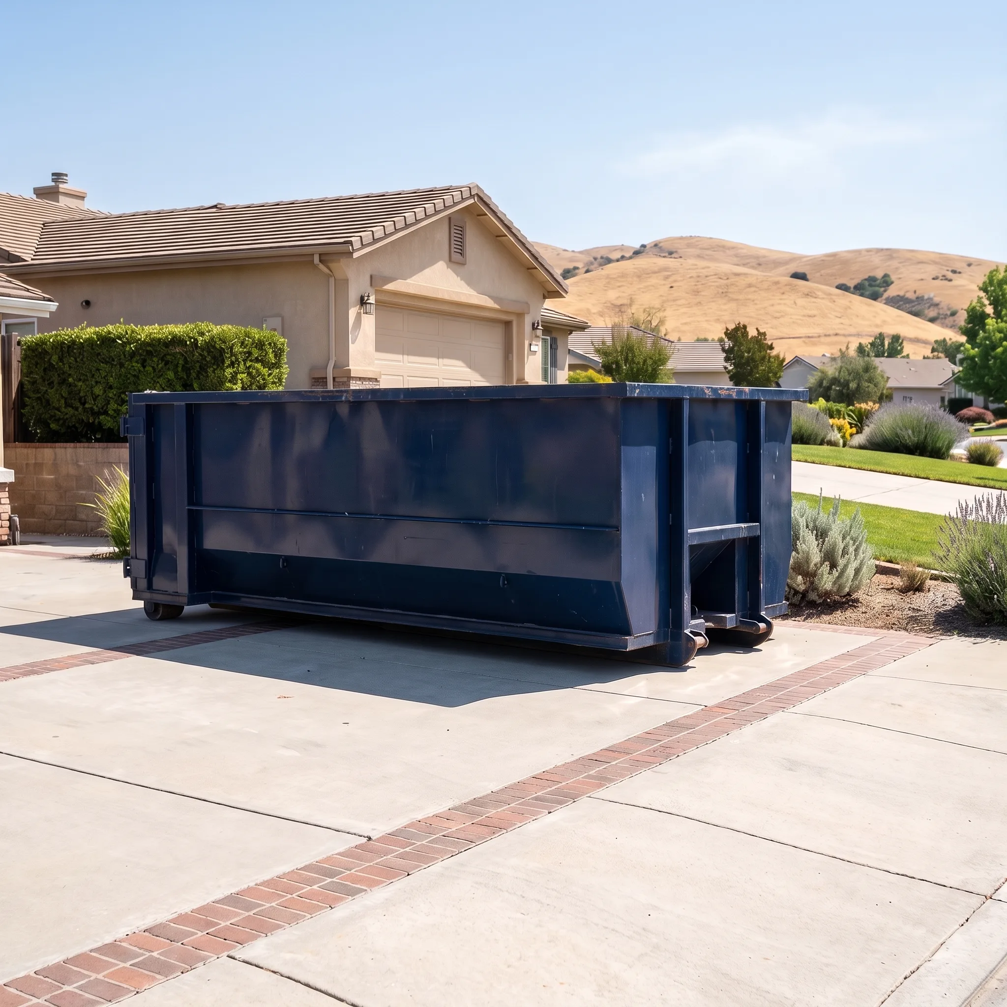Dumpster on a Oakland, CA job site